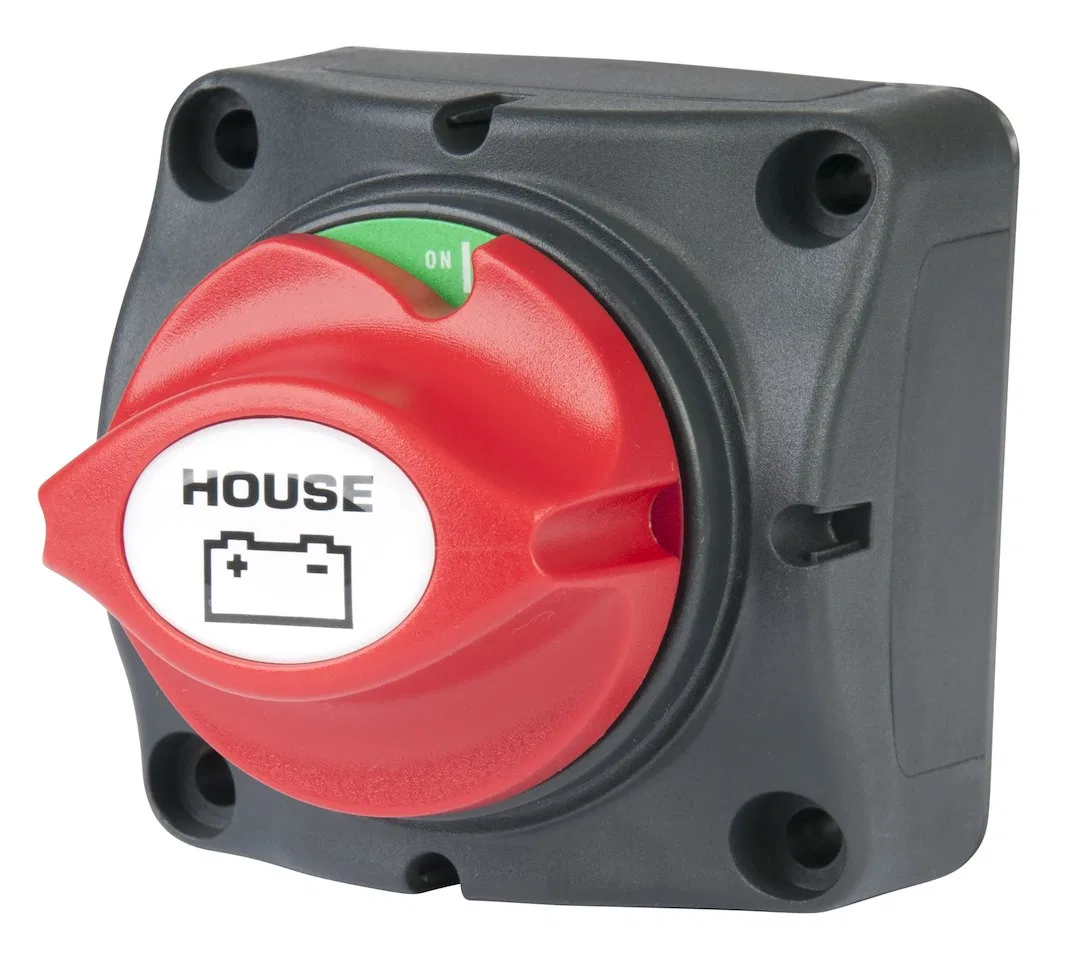 701HBRV – MARINCO Battery Disconnect Switch, House Battery Master Switch Knob Type On/Off Switch 275 Amp DC Continuou...